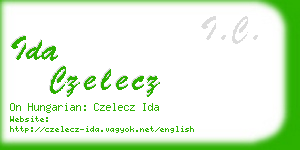 ida czelecz business card
